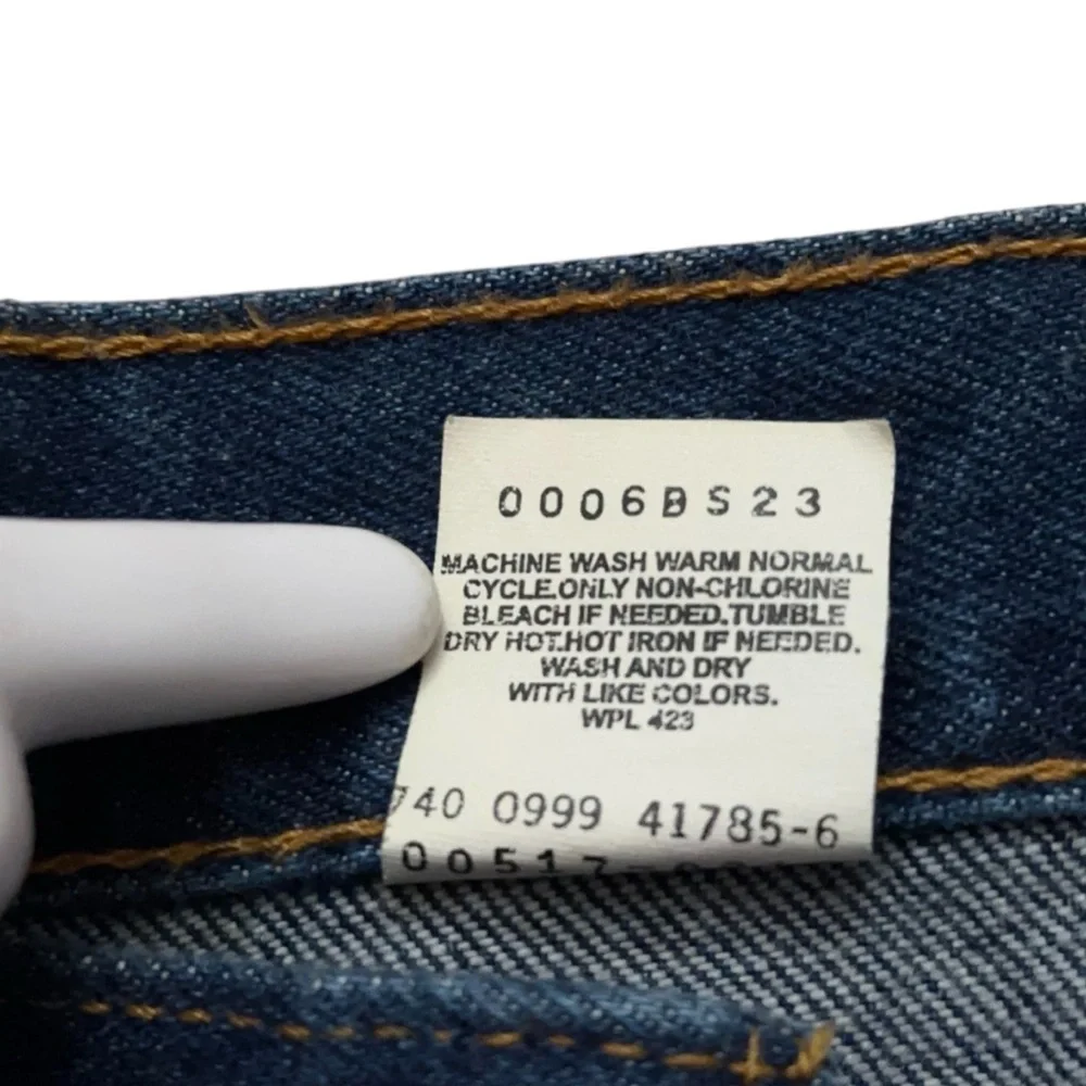 Levi's Denim Jeans Mens Size 36x32 (Fits 36x33) 517 Boot Cut Blue Vintage 1990s